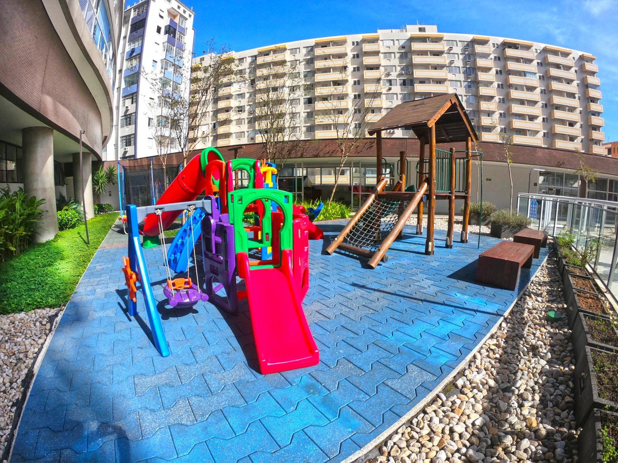 Book Santos - Condominio Unlimited - Apartamento Com Vista Mar E Apartamento Com Vista Piscina Buitenkant foto