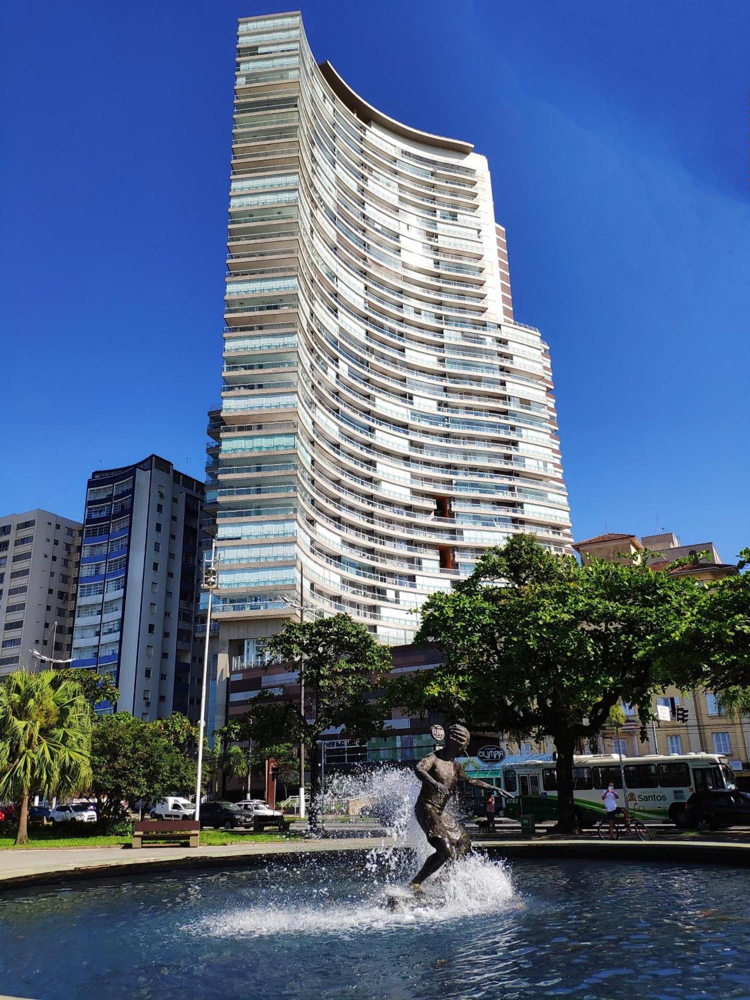 Book Santos - Condominio Unlimited - Apartamento Com Vista Mar E Apartamento Com Vista Piscina Buitenkant foto