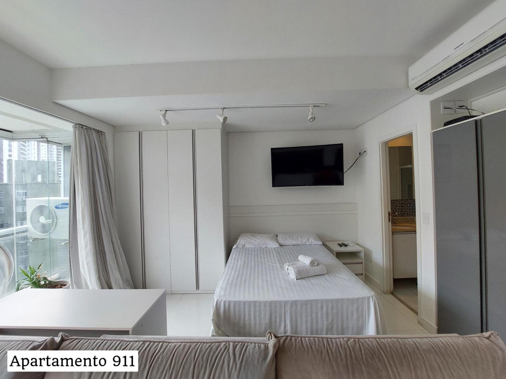 Book Santos - Condominio Unlimited - Apartamento Com Vista Mar E Apartamento Com Vista Piscina Buitenkant foto