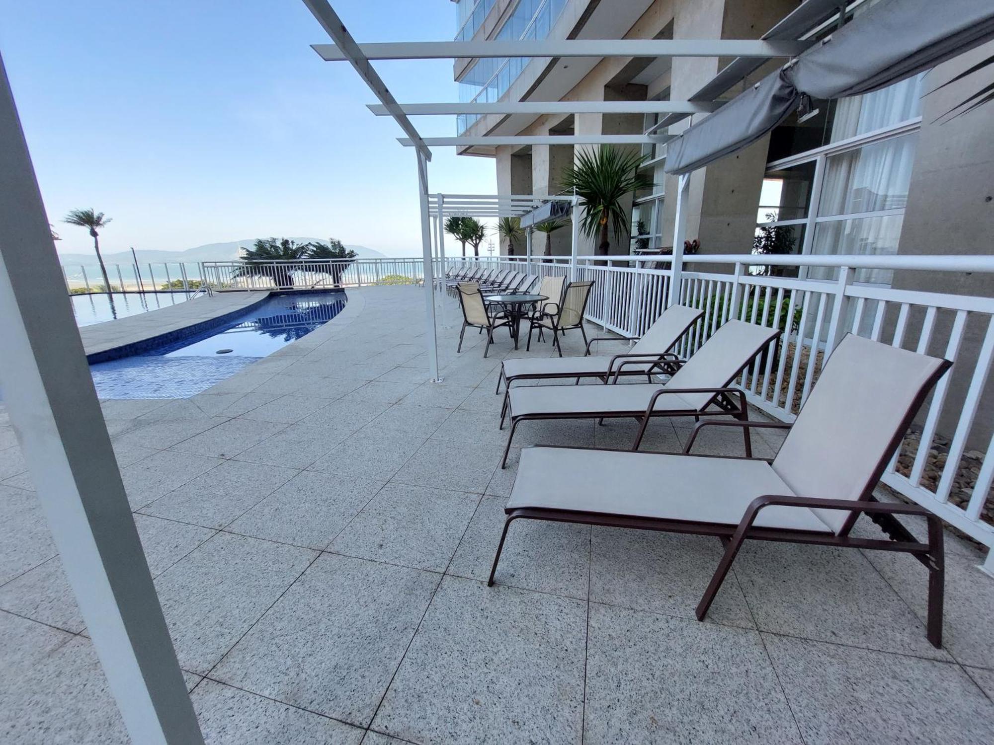Book Santos - Condominio Unlimited - Apartamento Com Vista Mar E Apartamento Com Vista Piscina Buitenkant foto